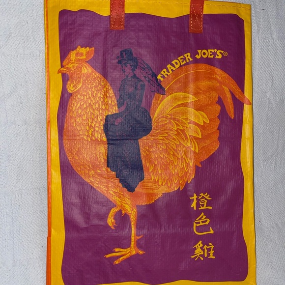 Trader Joe’s Rare Collective Orange Chicken Tote Bag NWT - Picture 1 of 5
